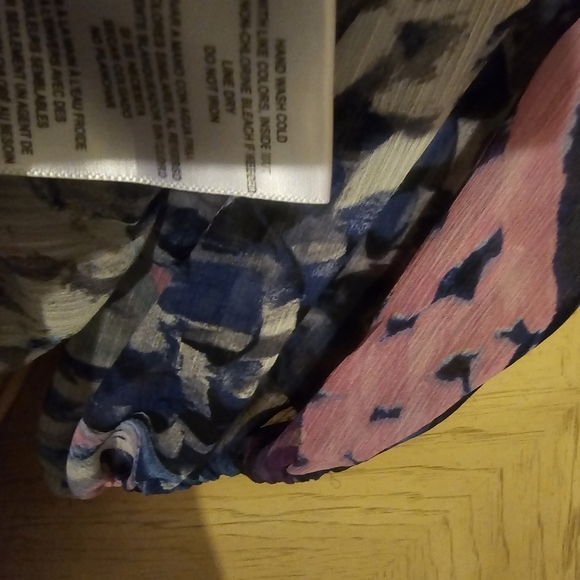 Bleecker 126 Faux Wrap Dress . Size 22 W. Purple/ Pink/ Blue/ White - Picture 10 of 16